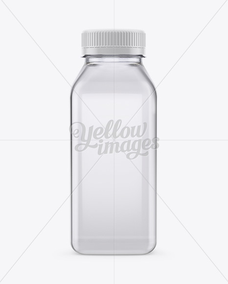 Clear Plastic Bottle Mockup