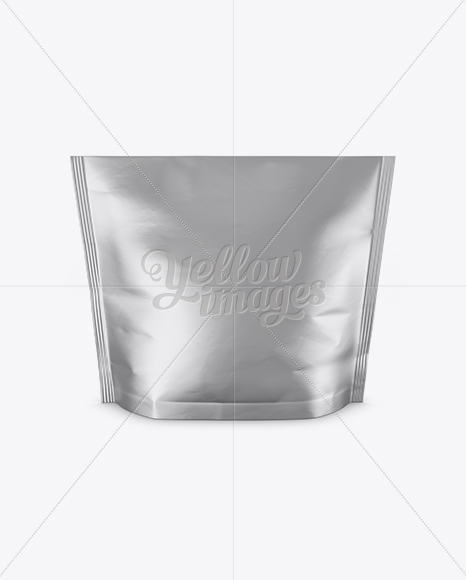 Matte Metallic Stand-up Pouch Mockup