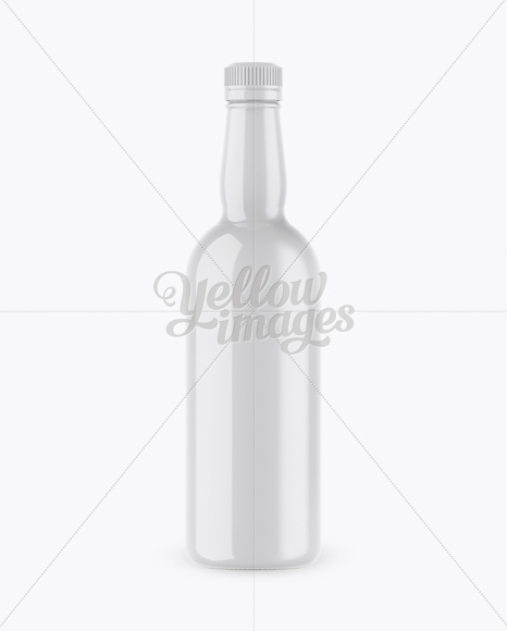 Glossy Ceramic Bottle Mockup