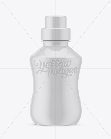 Glossy Plastic Drink Bottle Mockup