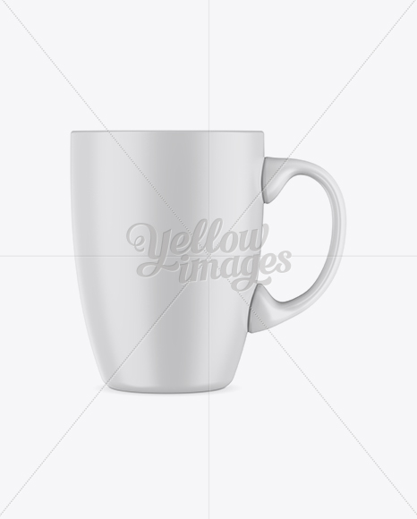 Matte Mug Mockup - Front View