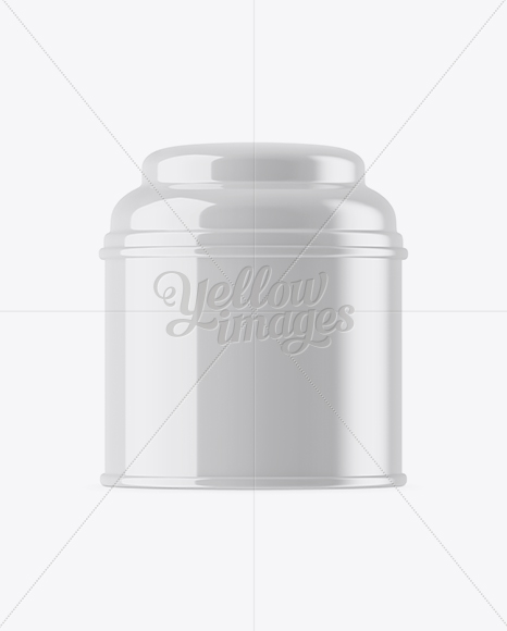 Glossy Storage Jar Mockup