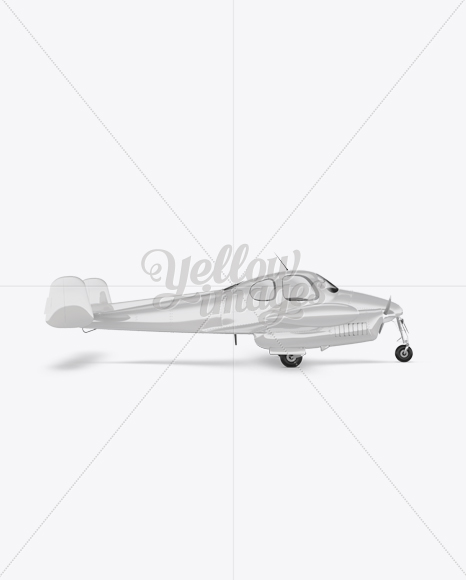 Sport Airplane Mockup - Side View