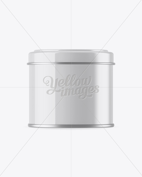 Glossy Storage Jar with Metal Rings Mockup Glossy Storage Jar with Metal Rings Mockup