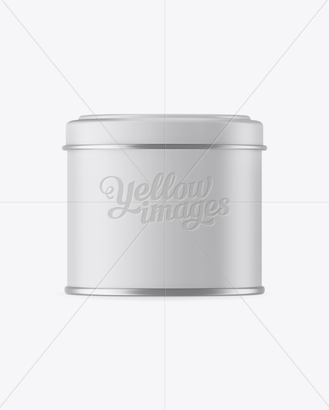 Matte Storage Jar with Metal Rings Mockup