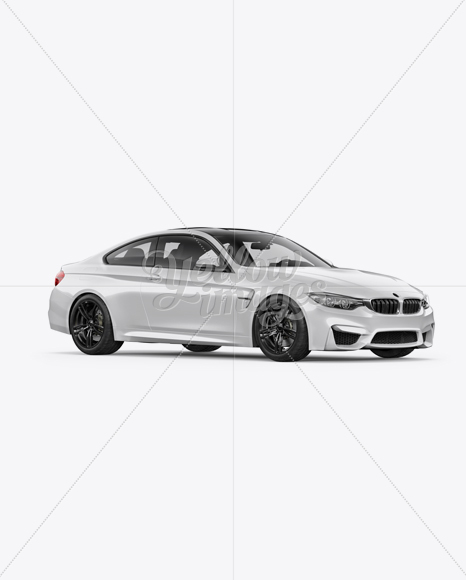 BMW M4 Mockup - Half Side View