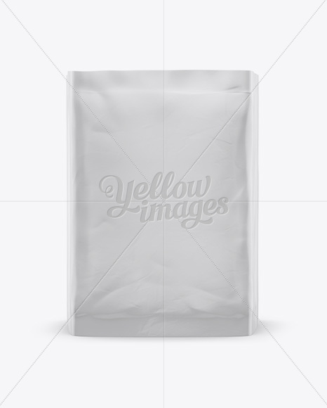 Folded Coffee Bag Mockup - Front View