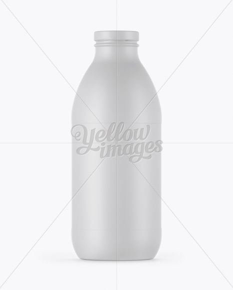 750ml Matte Juice Bottle Mockup