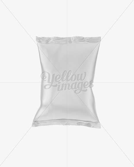 Matte Snack Package Mockup - Front View