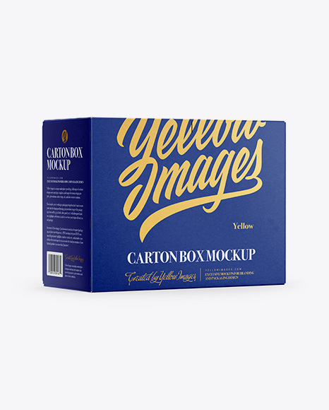 Cans Paper Package Mockup - Half Side View