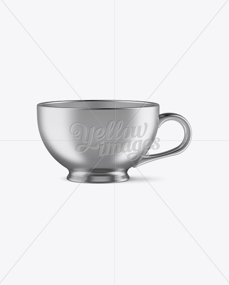 Metallic Coffee Cup Mockup