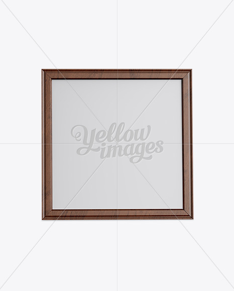 Dark Wooden Photo Frame - Front View