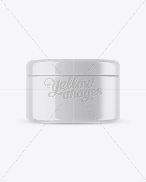 Glossy Cosmetic Jar Mockup Glossy Cosmetic Jar Mockup