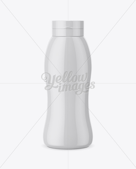 500ml Ketchup Bottle Mockup