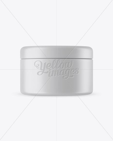 Matte Cosmetic Jar Mockup