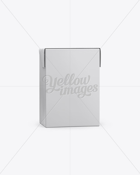 200ml Carton Package Mockup - Half Side View