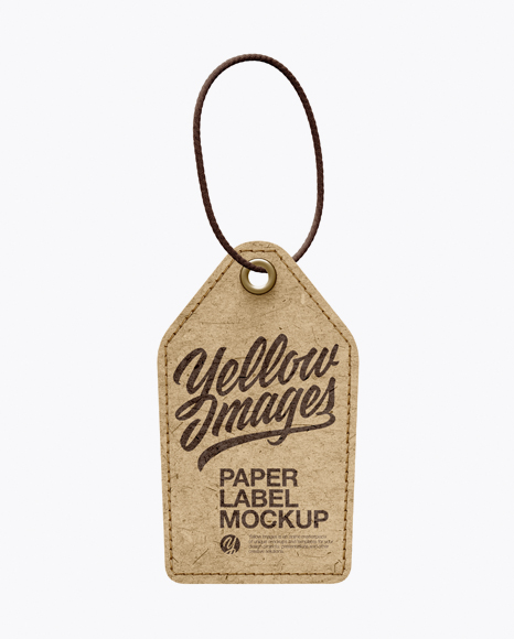 Paper Label With Rope Mockup - Rope mockup