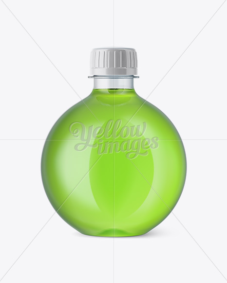 13.5Oz PET Bottle with Dew Drink Mockup