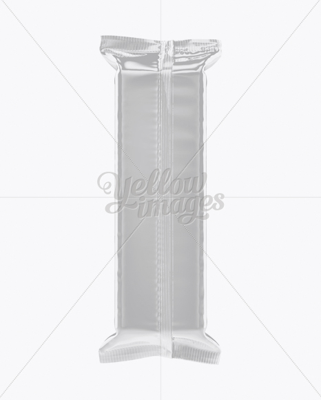 Glossy Snack Bar Mockup - Back View