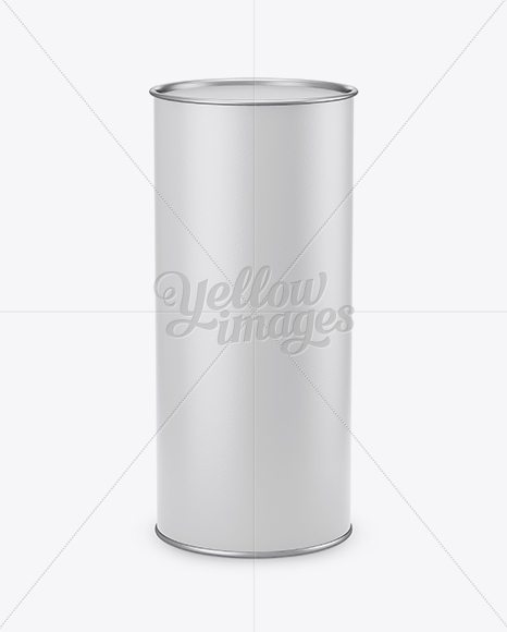 Matte Paper Tube Mockup (High-Angle Shot)