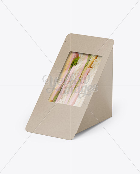 Sandwich Pack Mockup - Half Side View