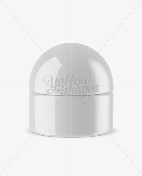 Glossy Cosmetic Jar Mockup