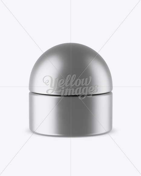 Matte Metallic Cosmetic Jar Mockup Matte Metallic Cosmetic Jar Mockup
