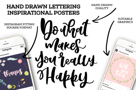 Lettering posters. Vector + JPG+PNG. - Lettering