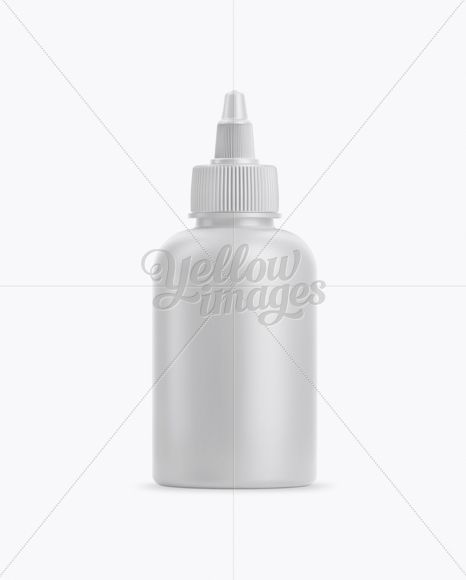 Matte Plastic E-liquid Bottle Mockup