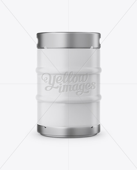 50L Matte Beer Keg Mockup