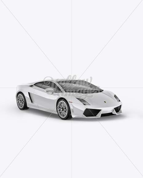 Lamborghini Gallardo Mockup - Half Side View