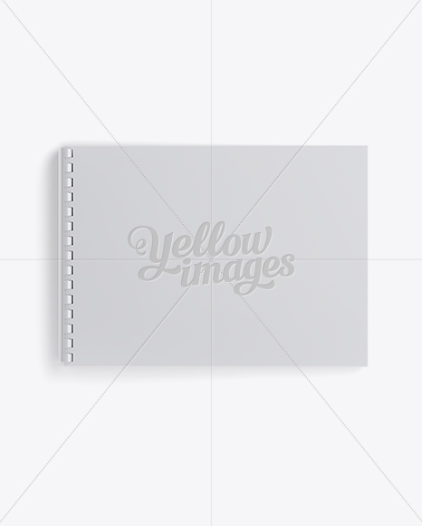 Notebook With Ring Binger Mockup - Top View