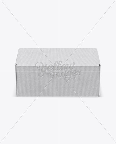 Kraft Paper Box Mockup (High-Angle Shot)