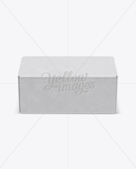 Kraft Paper Box Mockup (High-Angle Shot)