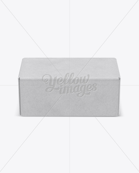 Matte Kraft Box Mockup (High-Angle Shot)