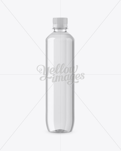 500ml Clear PET Bottle Mockup