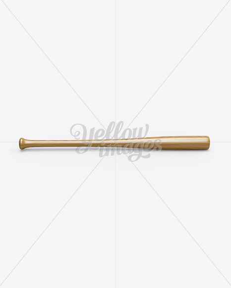 Wooden Baseball Bat Mockup