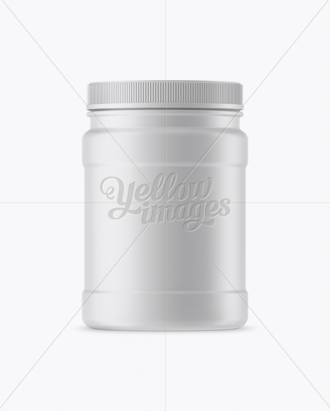 Matte Protein Jar Mockup