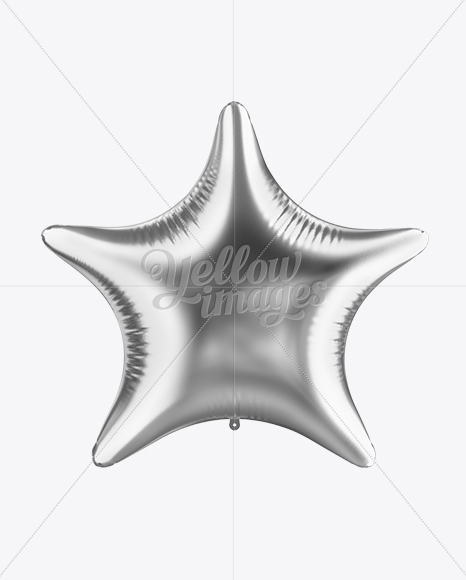 Star Foil Balloon Mockup