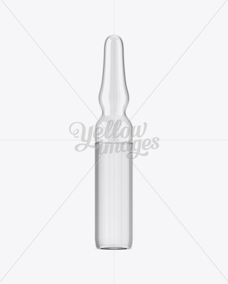 Clear Glass Ampoule Mockup Clear Glass Ampoule Mockup