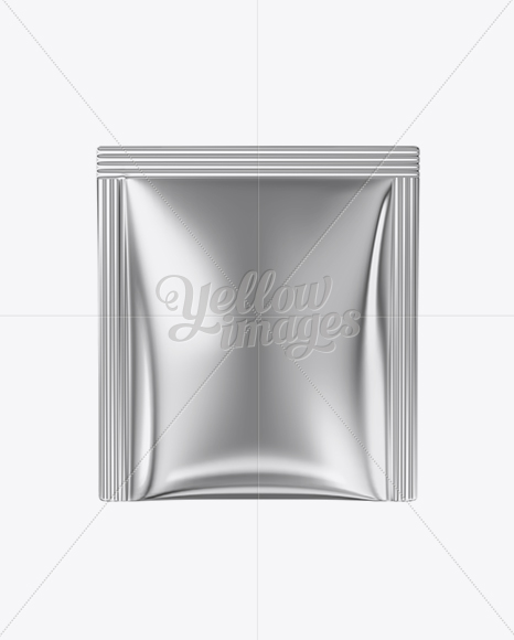 Metallic Sachet Mockup