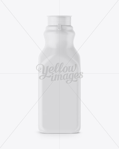 Plastic Matte Bottle Mockup