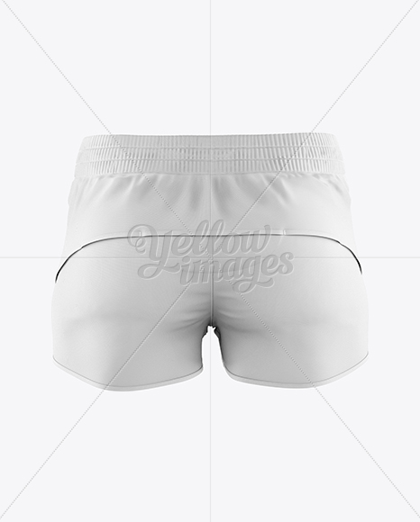 Fitness Shorts Mockup - Back View