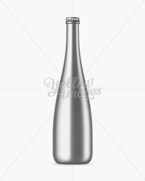 Metallic Water Bottle Mockup