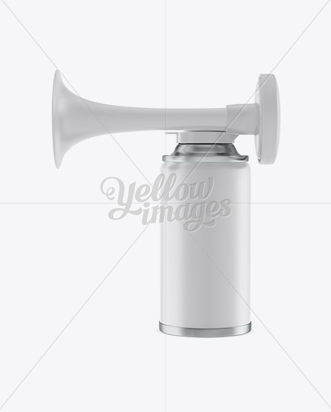 Portable Air Horn With Matte Can Mockup