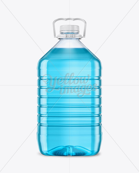 5L Clear PET Bottle Mockup