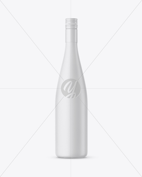 Matte Ceramic Wine Bottle Mockup