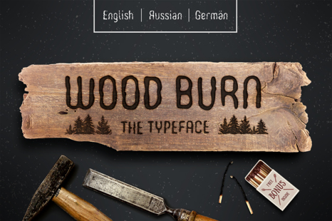 WoodBurn Font - Lumberjack