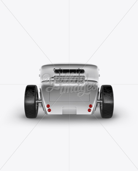 Metallic Hot Rod Mockup - Back View