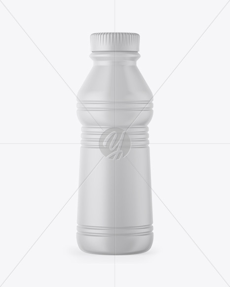 Matte Plastic Bottle - Front View